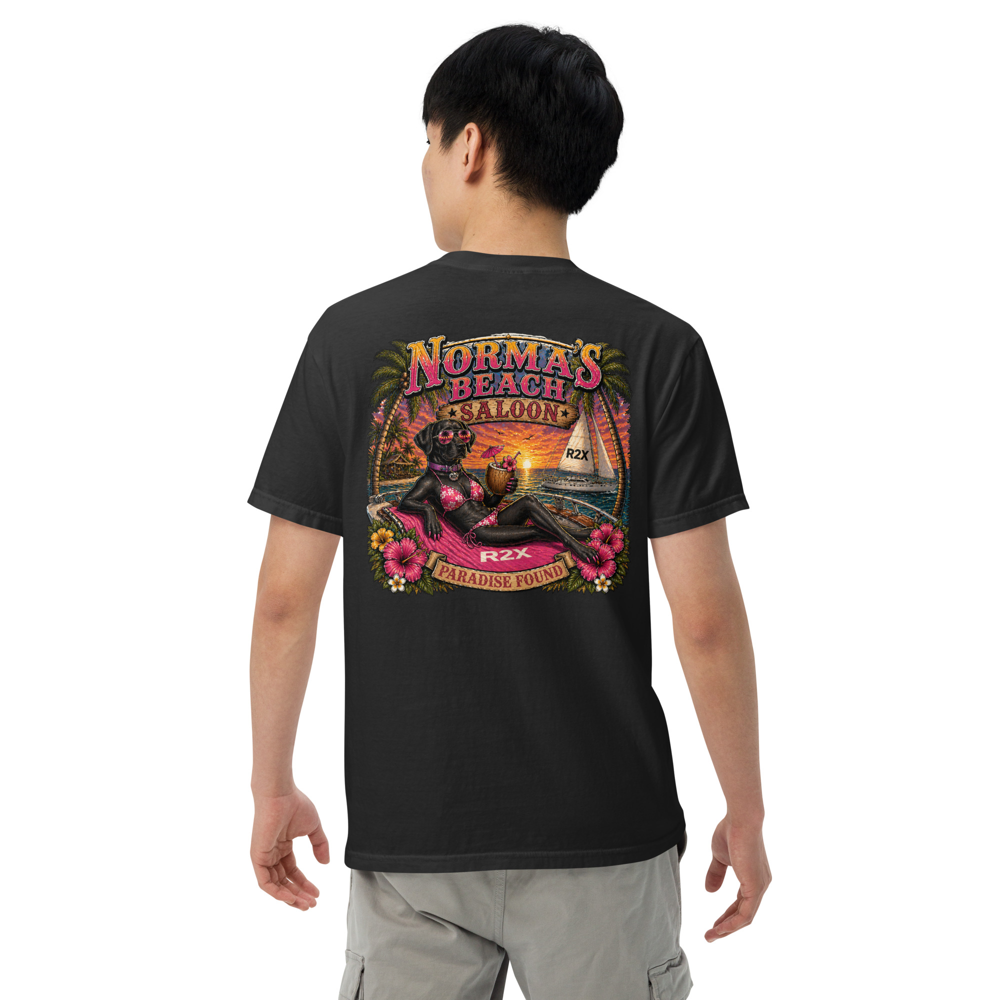 Norma's Beach Saloon Heavyweight t-shirt - Image 7