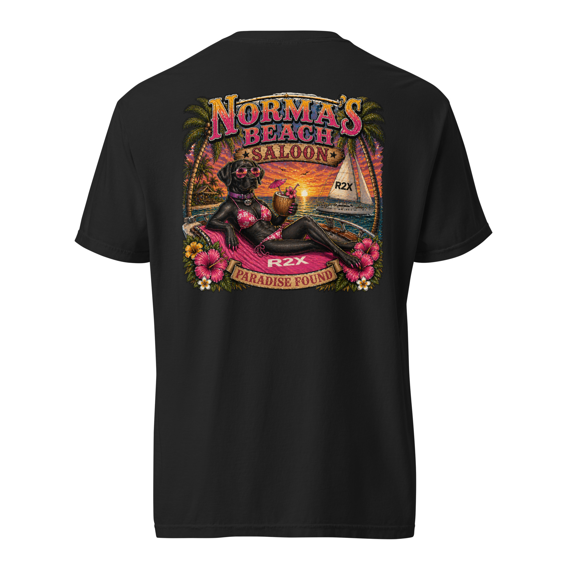 Norma's Beach Saloon Heavyweight t-shirt - Image 3