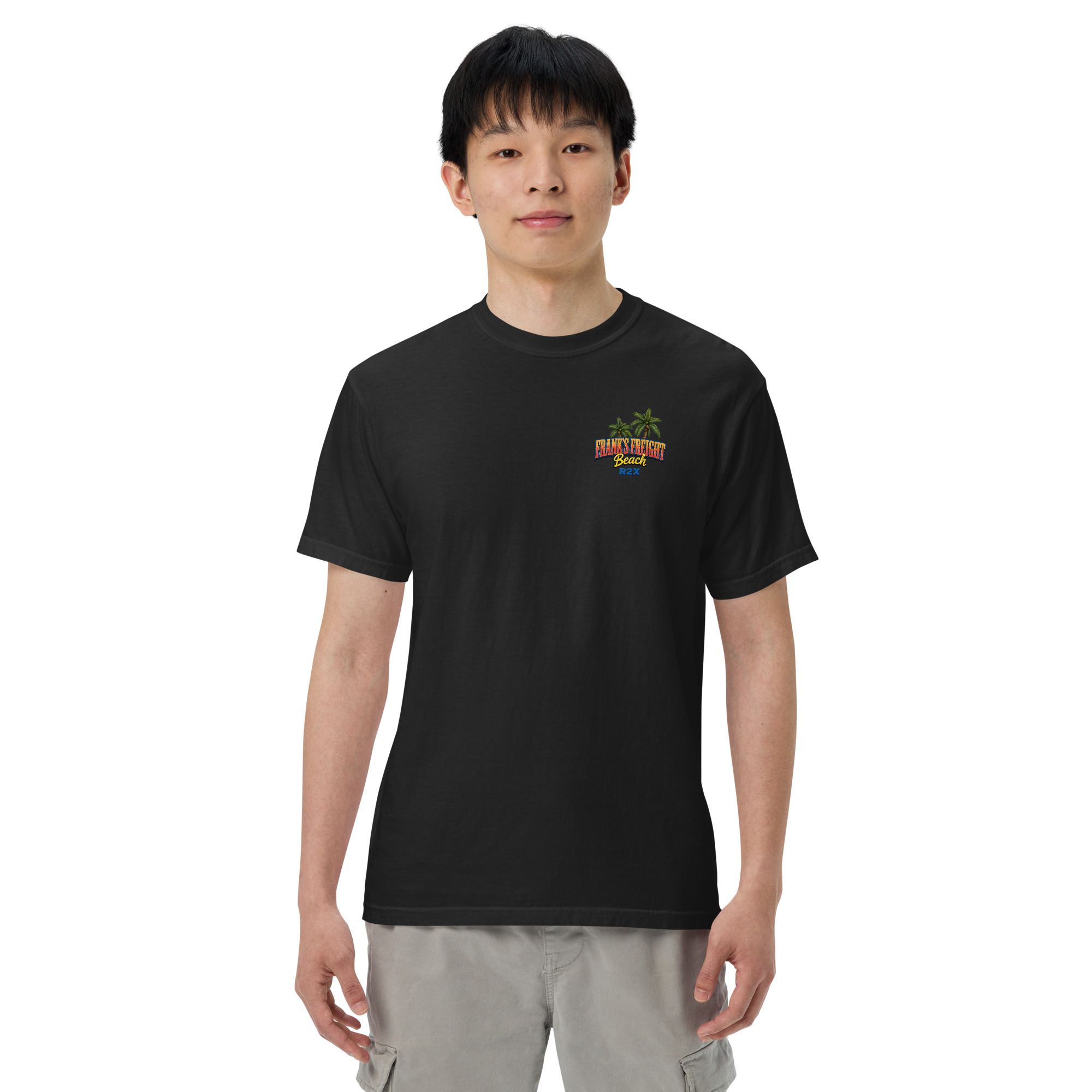 Franks Freight Beach Comfort Colors Heavyweight t-shirt - Image 14