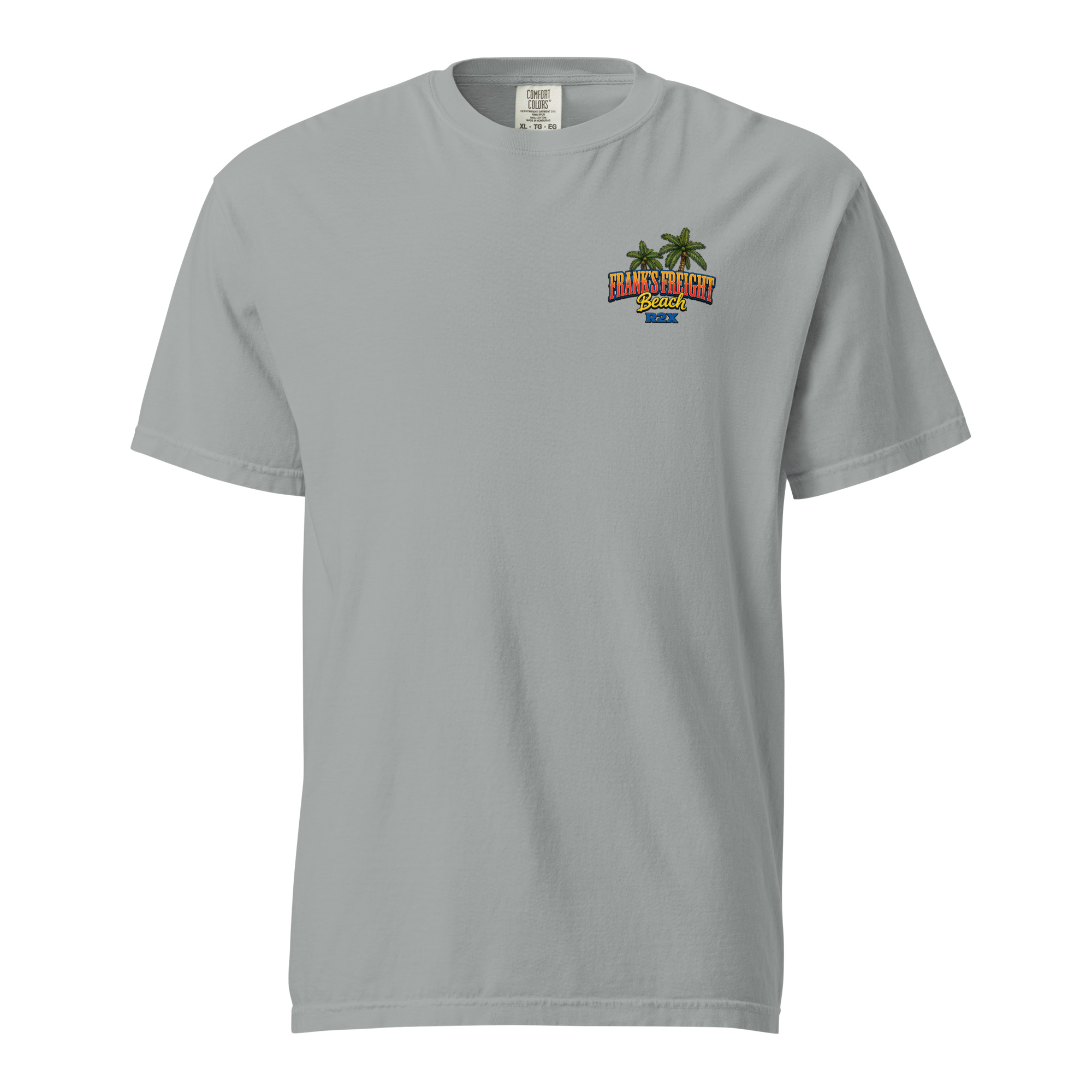 Franks Freight Beach Comfort Colors Heavyweight t-shirt - Image 3