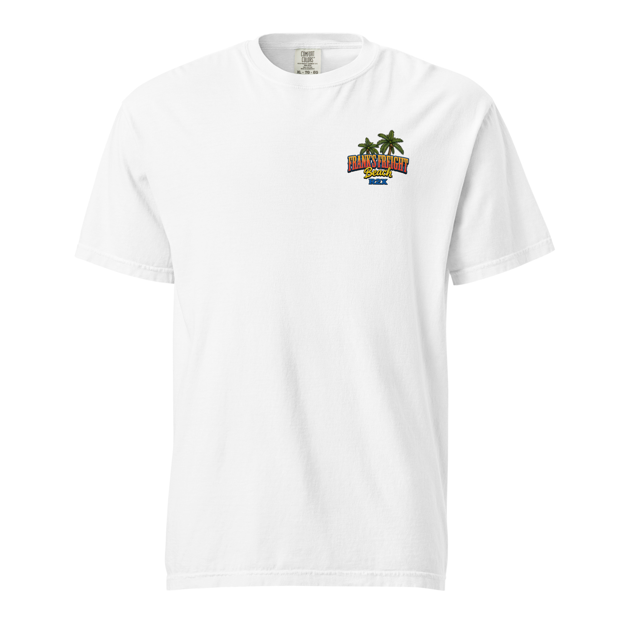 Franks Freight Beach Comfort Colors Heavyweight t-shirt - Image 4